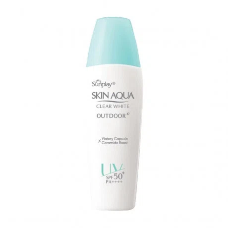 Sunplay Skin Aqua Gel Chong Nang Duong Da Khi Van Dong Manh Clear White Outdoor SPF 50+ 25g