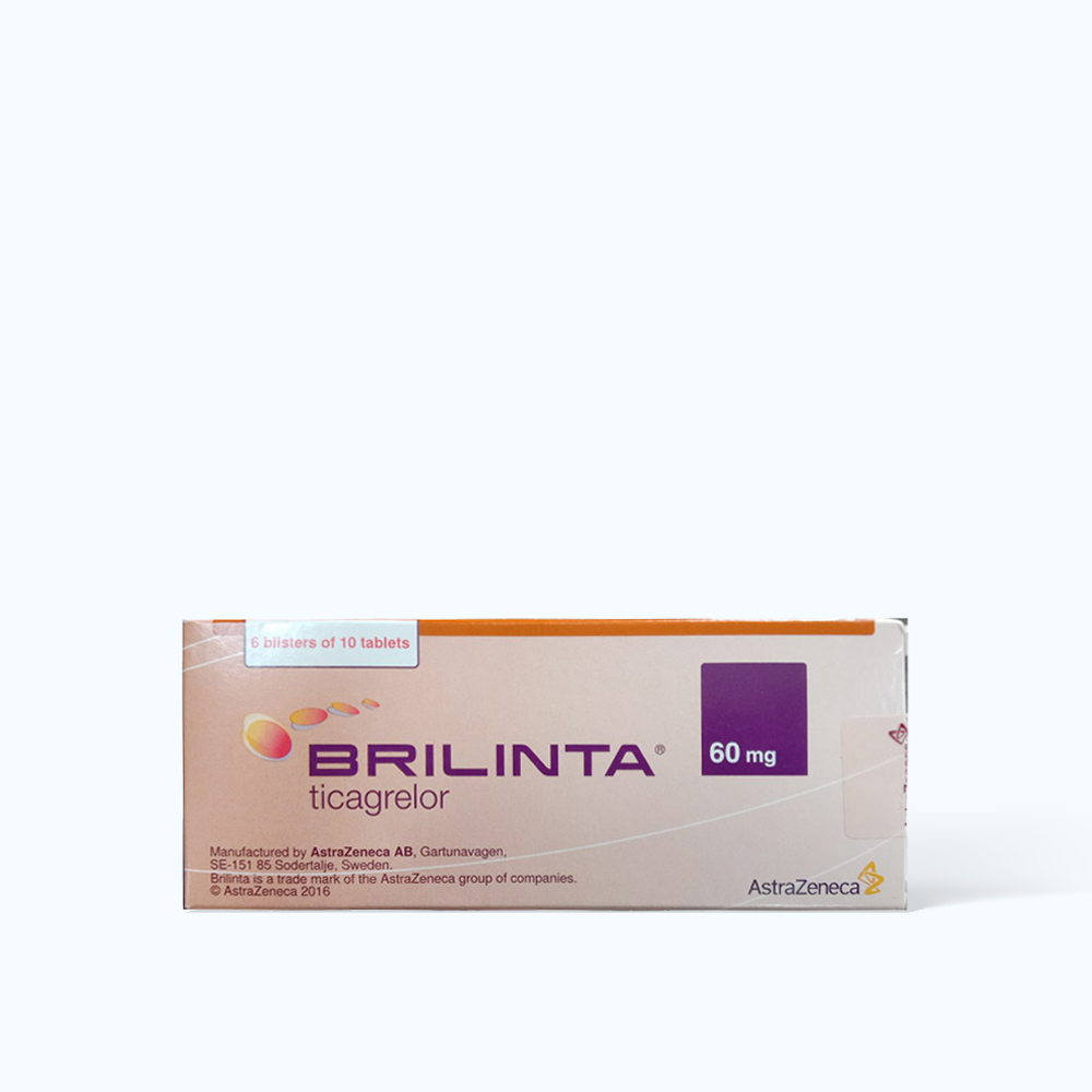 Brilinta AstraZeneca (Hộp 6 vỉ x 10 viên) da chuyen ma P04837
