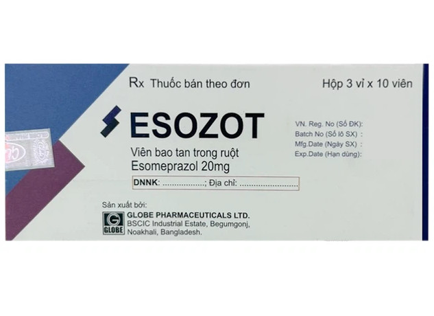 Esozot (Hộp 3 Vỉ x 10 Viên)