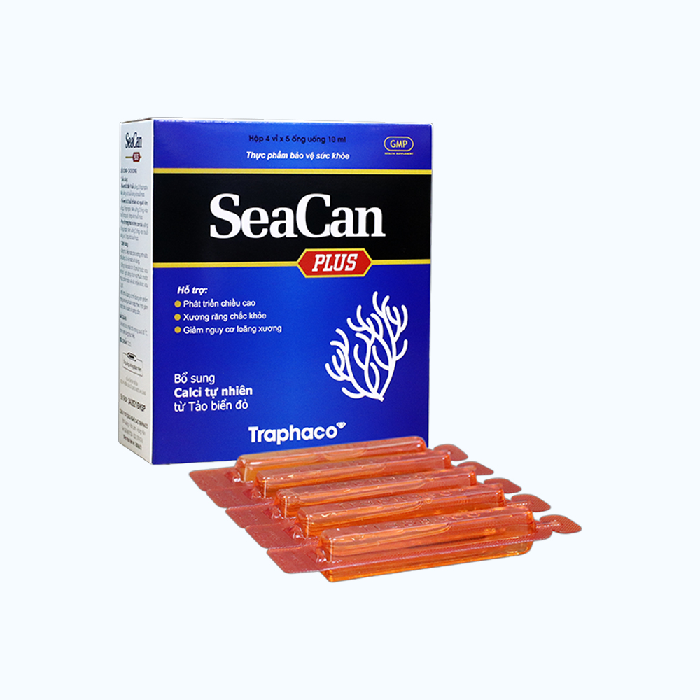 TRAPHACO Bo Sung Calci Tao Bien Do SeaCan Plus (Hop 4 vi x 5 ong)