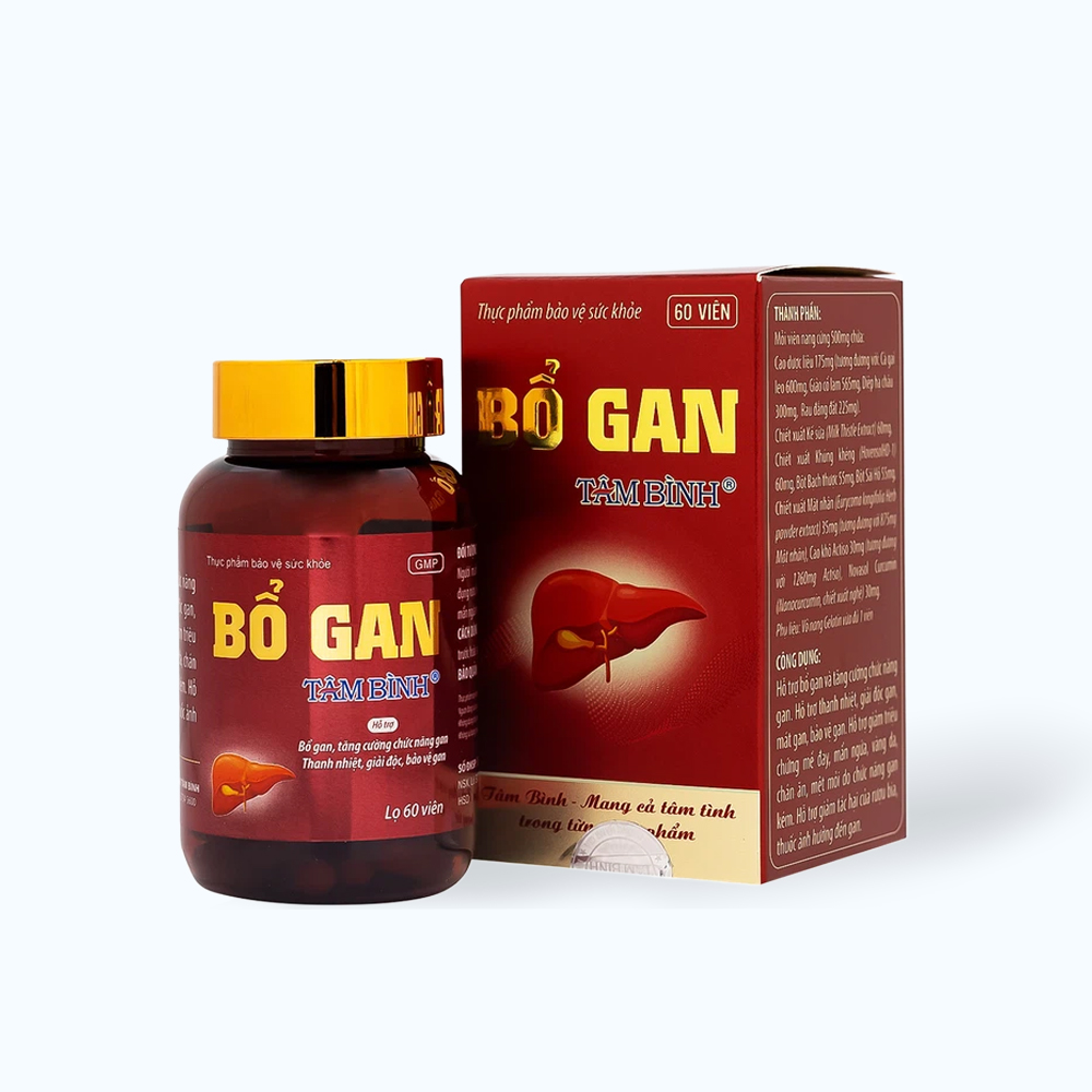 TAM BINH Bo Gan Tam Binh Tang Cuong Chuc Nang Gan (Hop 60 Vien)