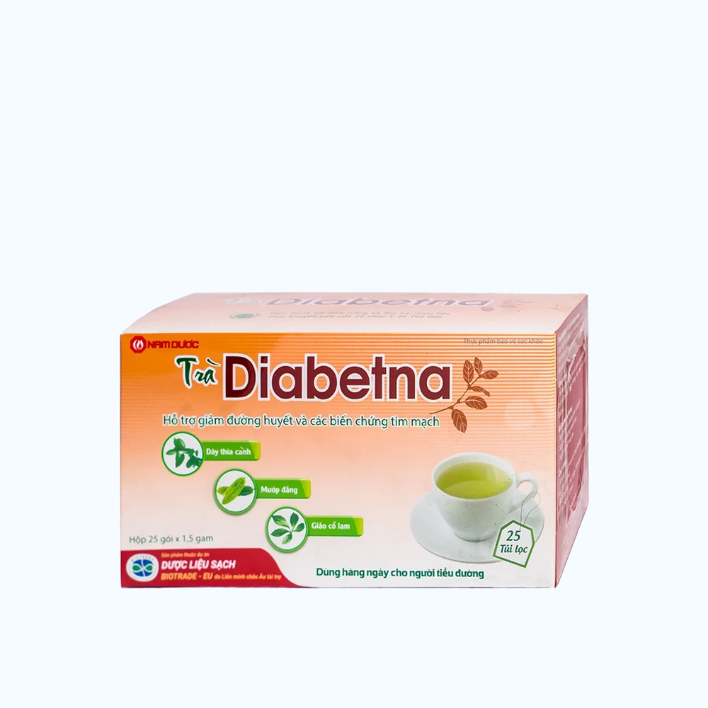 NAM DUOC Diabetna Tra Giup On Dinh Duong Huyet (Hop 25 goi)
