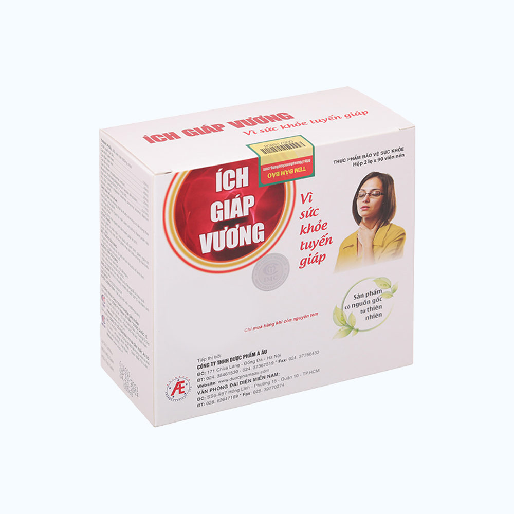IMC Ich Giap Vuong Ho Tro Giam Trieu Chung Tuyen Giap (Hop 2 Chai x 90v)