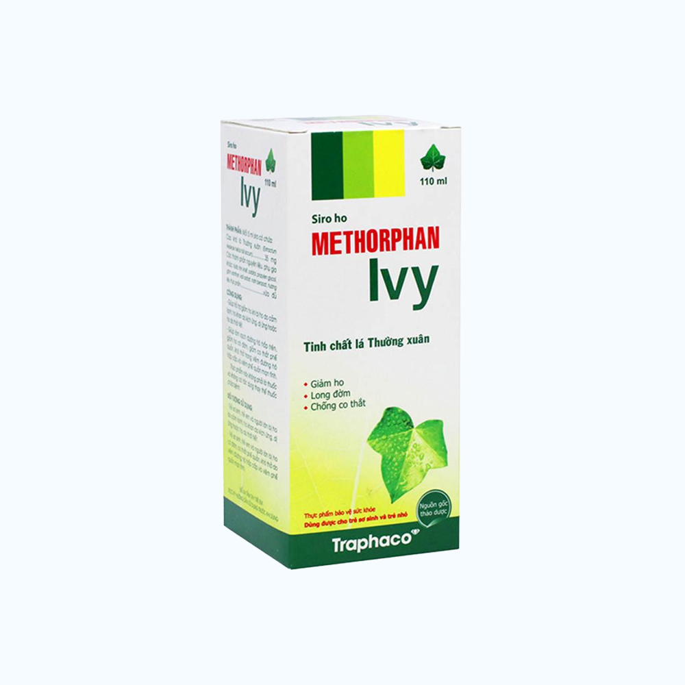 TRAPHACO Methorphan IVy Siro Trị Ho & Long Dom Chai 110ml
