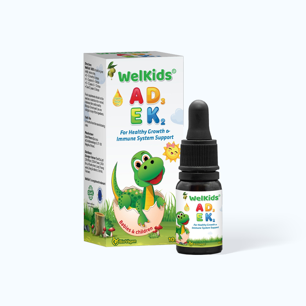 VIET PHAP Welkids Multivitamin ADKE B.Sung VTM Cho Tre (Chai 10ml)