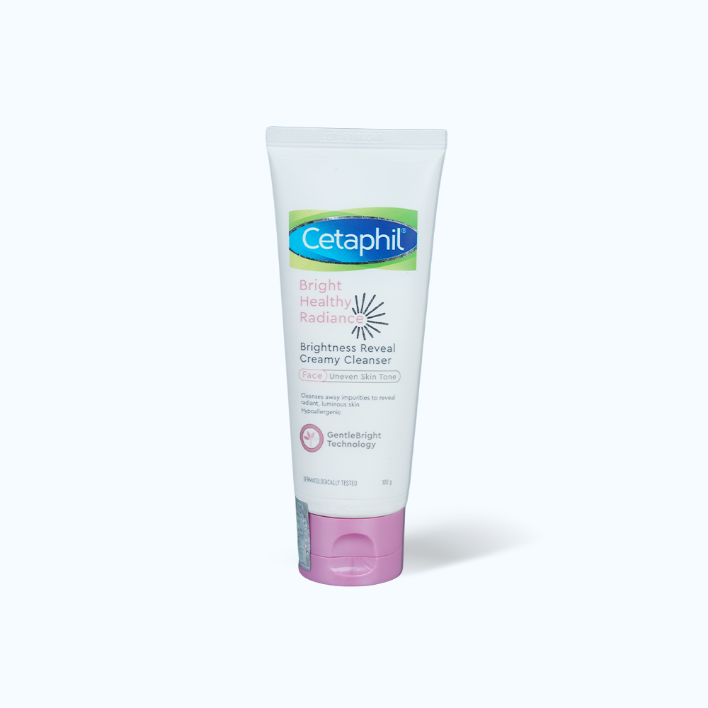 Sữa rửa mặt CETAPHIL Bright Healthy Radiance Brightness Reveal Creamy Cleanser giúp làm sạch (100g)