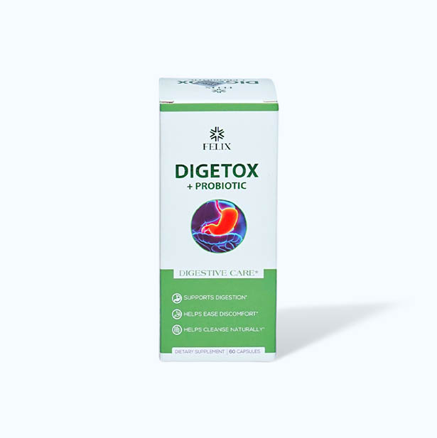 Felix Digetox Probiotic Vien Uong Ho Tro Tieu Hoa (Hop 60 vien)
