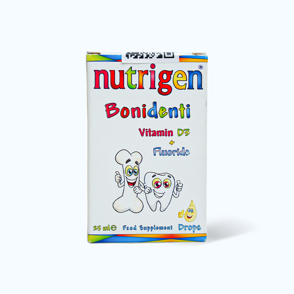 Siro Nutrigen Bonidenti hỗ trợ tăng hấp thu canxi, giúp xương răng chắc khỏe (Chai 25ml)