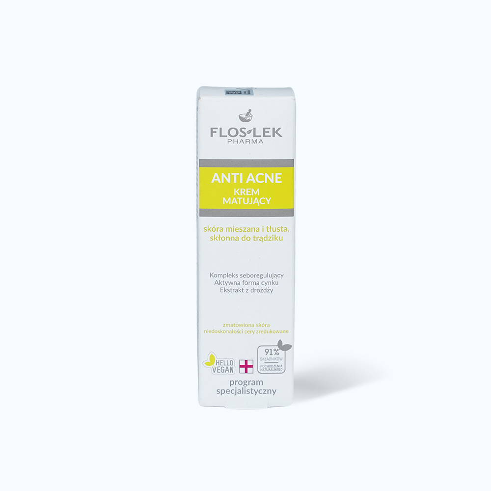 Floslek Anti Acne Kem Kiem Soat Dau & Dieu Tiet Nhon 50ml/Hop