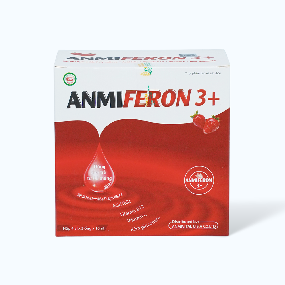 DUOC NAM ANMIFERON 3+ Bo Sung Sat (4 vi x 5 ong x 10ml)