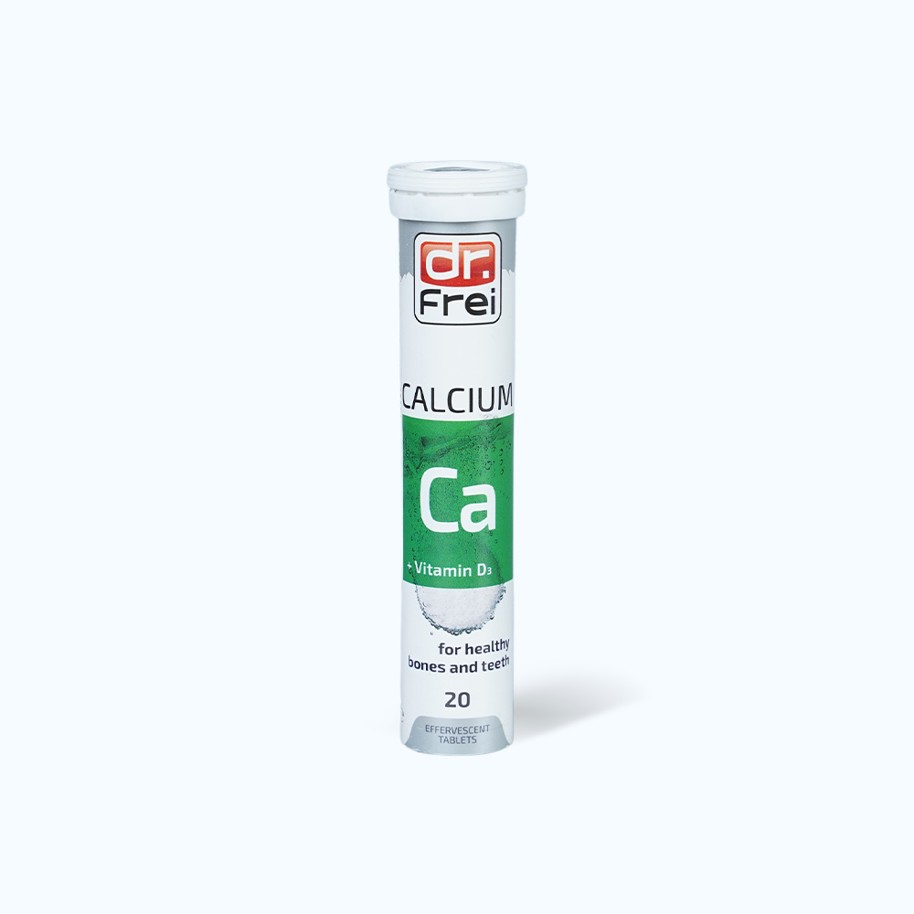 Dr. Frei Calcium+Vitamin D3 Vien Sui B.Sung Canxi (Tuyp 20v)