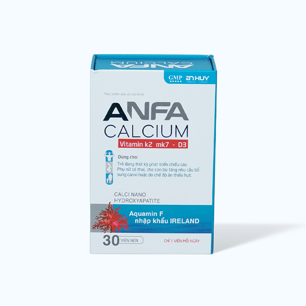 An Huy Anfa Calcium D Bo Sung Canxi&Vitamin D (Hop 30 Vien)