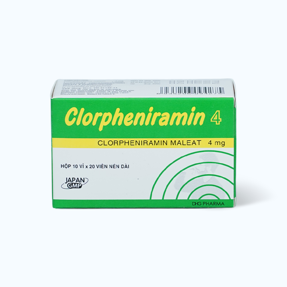 CLORPHENIRAMIN CAPL 4MG (Hop 10 Vi x 20 Vien)