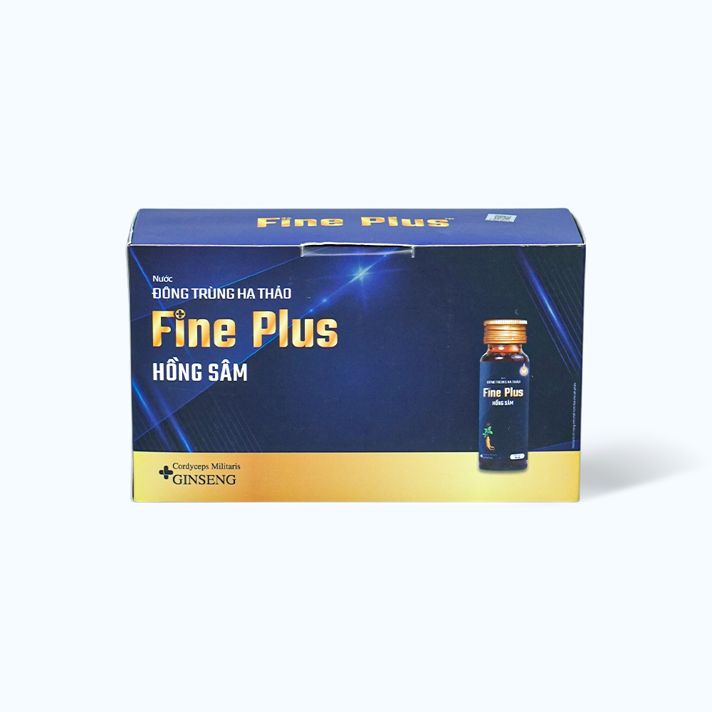 Fine Plus Nuoc Uong Dong Trung Ha Thao Hong Sam (Hop 50ml x 10 chai)