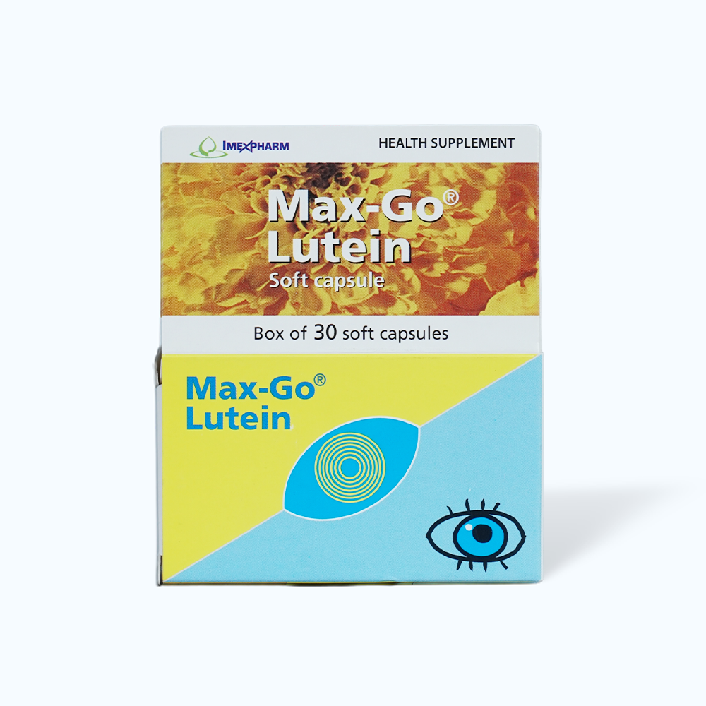 Imexpharm Max Go Lutein Giam Trieu Chung Kho Mat (Hop 30v)