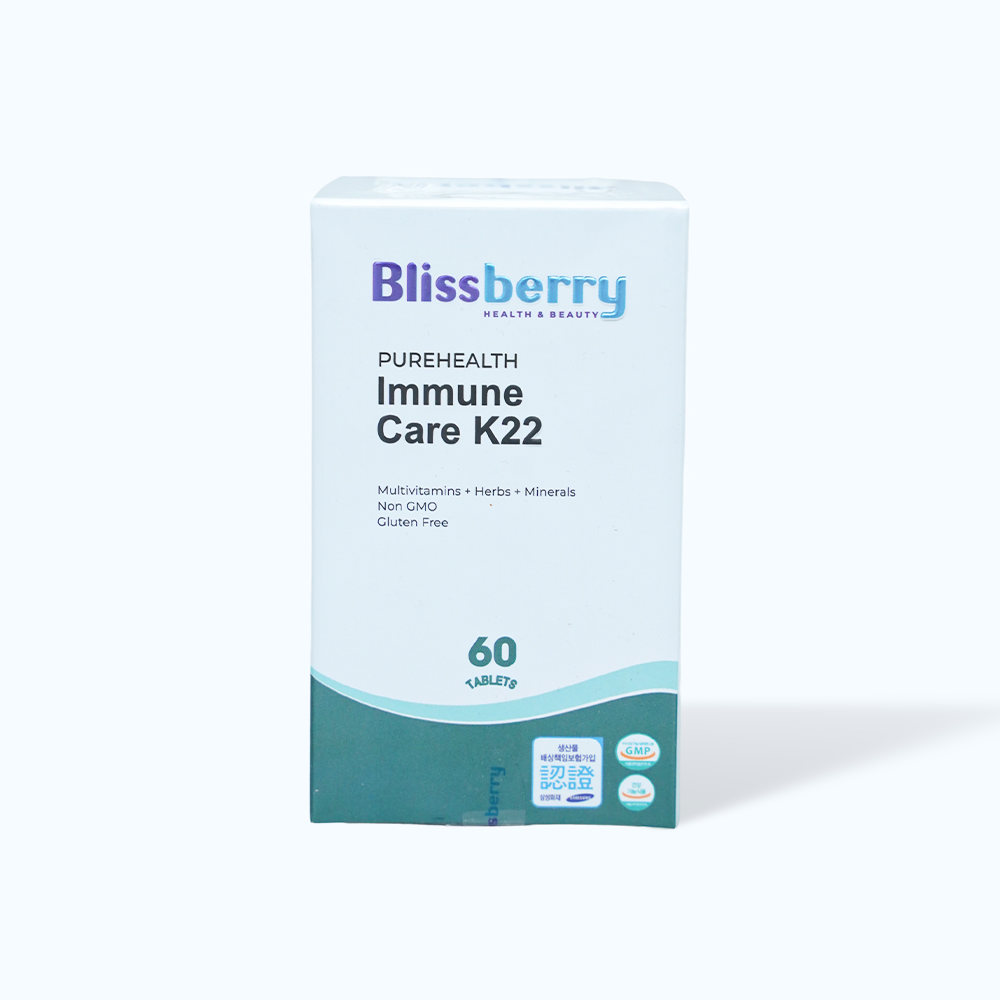 BLISSBERRY Purehealth Immune K22 Tang Suc De Khang Hop 60 Vien