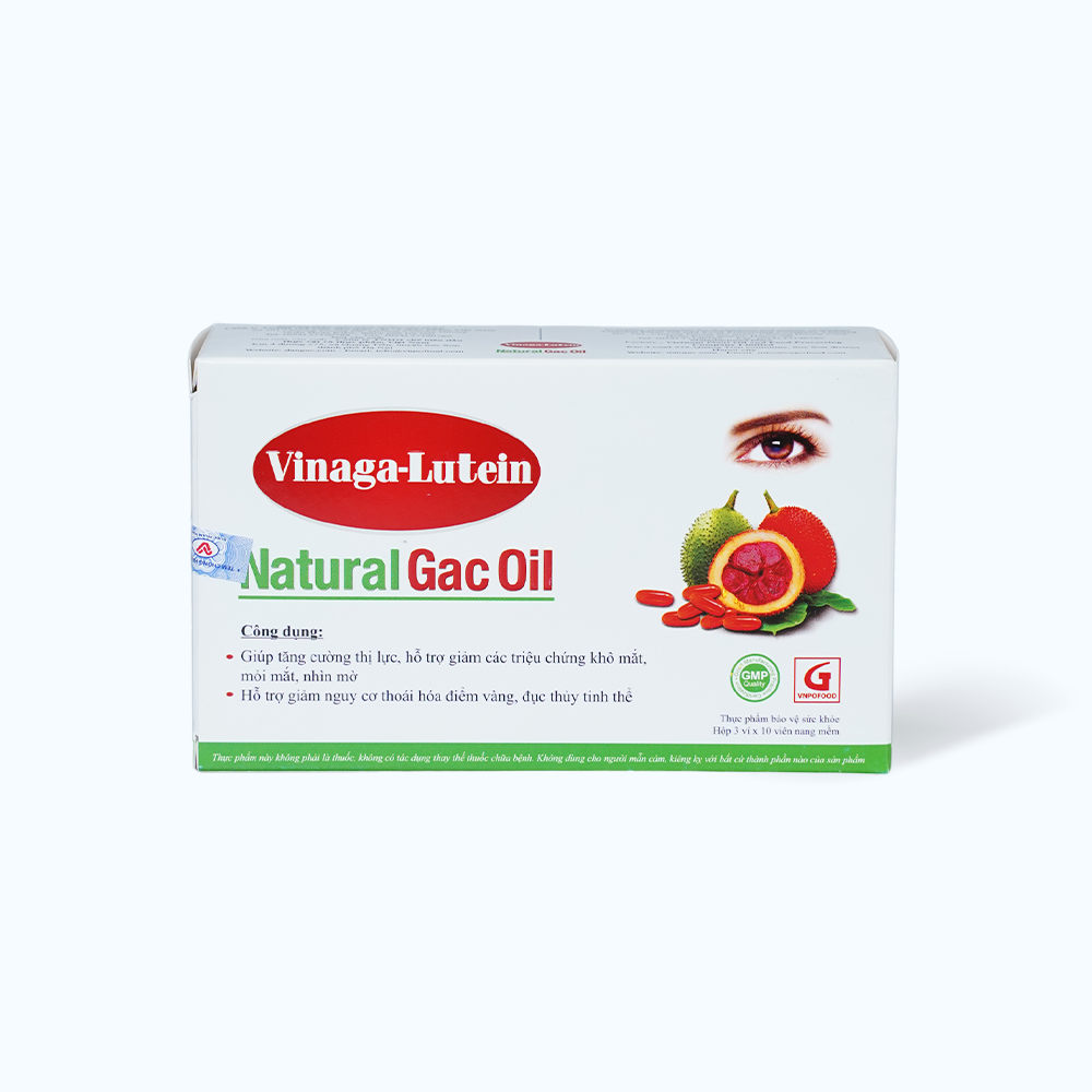 VINAGA-Lutein Tang Cuong Thi Luc (Hop 3 Vi x 10 Vien)