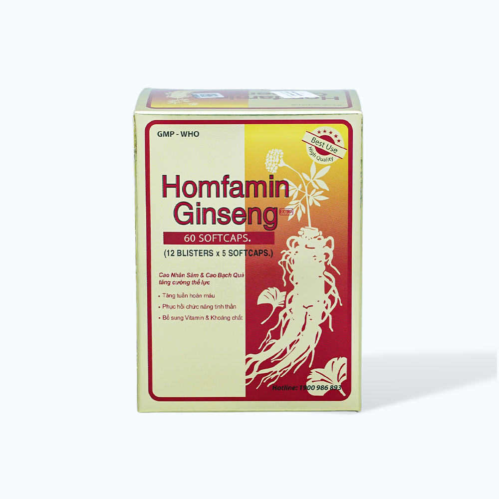 HOMFAMIN GINSENG Bo Sung Vitamin (Hop 60v)