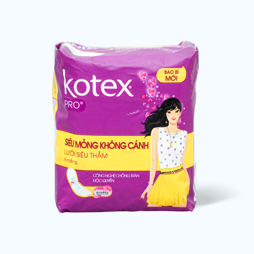 Kotex BVS Sieu Mong Ko Canh Pro 8M