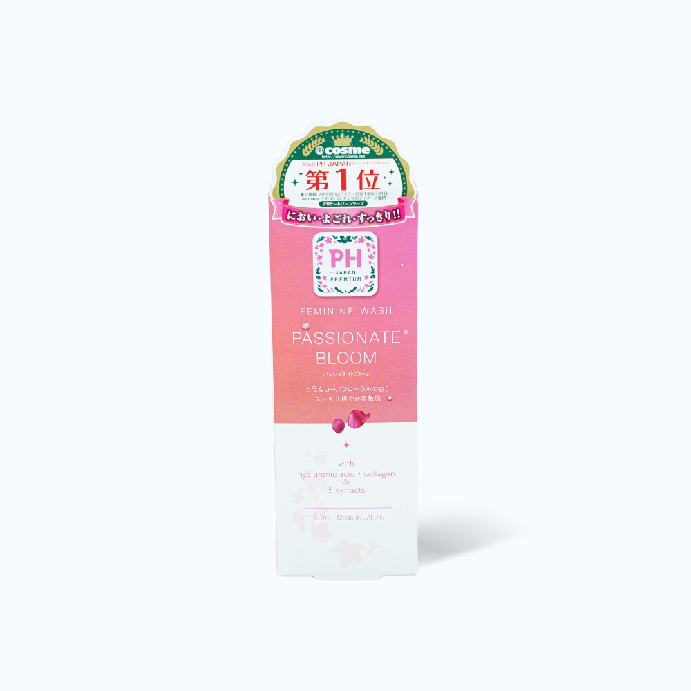 Dung dịch vệ sinh phụ nữ hàng ngày hương hoa hồng quyến rũ PH Care Passionate Bloom (150ml)