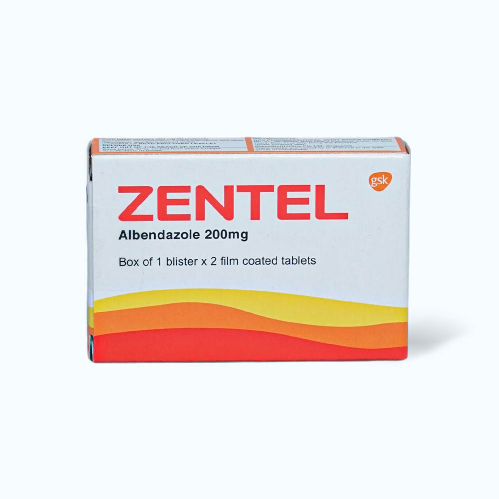 Zentel Tab 200mg (Hop/ 2 Vien)
