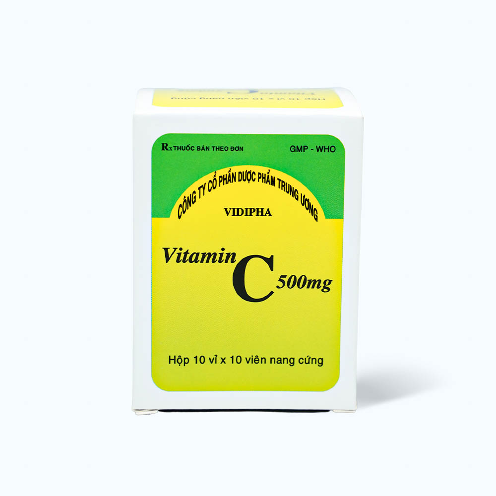 Vitamin C 500mg (10Vi x 10 vien/Nang)Vidipha