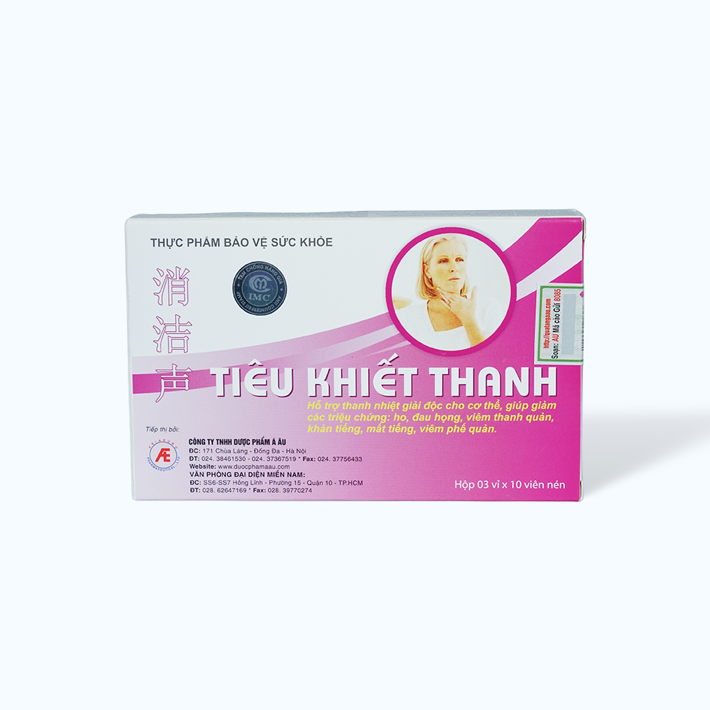 IMC Tieu Khiet Thanh Ho Tro Dieu Tri Viem Thanh Quan (3Vi x 10v)