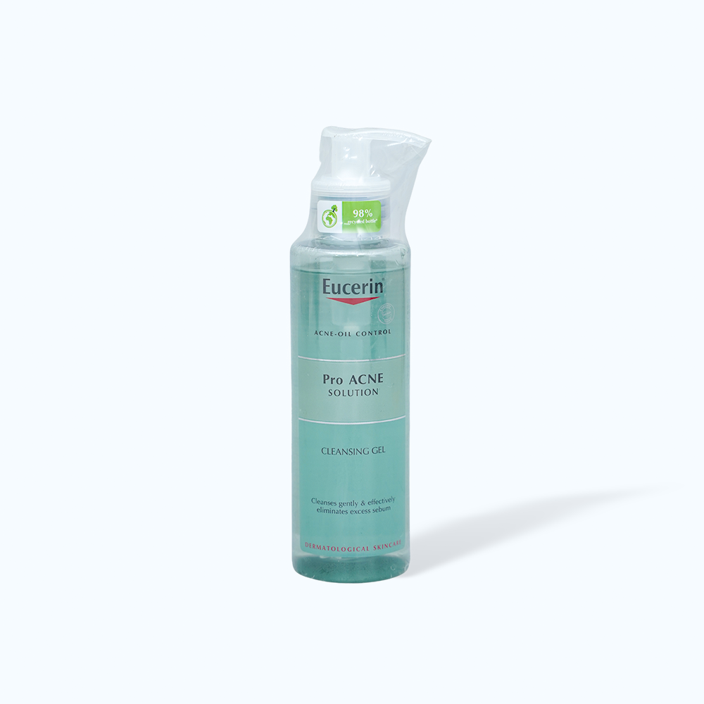 Eucerin Gel Rua Mat Pro Acne Giup Kiem Soat Dau 200Ml