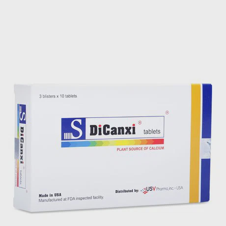 Thực phẩm chức năng bổ sung Canxi & phòng ngừa loãng xương S-DiCanxi Tablets (30 viên/hộp)