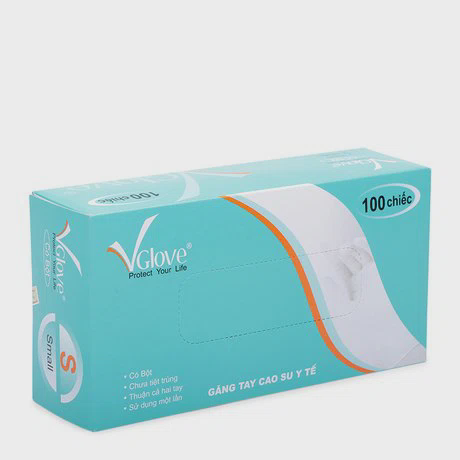 Vglove Gang Tay Y Te Co Bot Size S 100Chiec/Hop