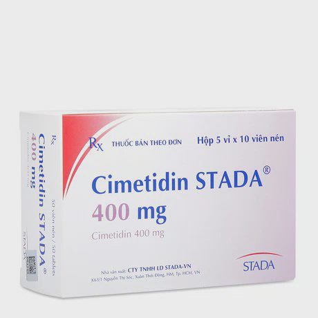 Cimetidin Stada 400mg (Hộp 5 vỉ x 10 viên)