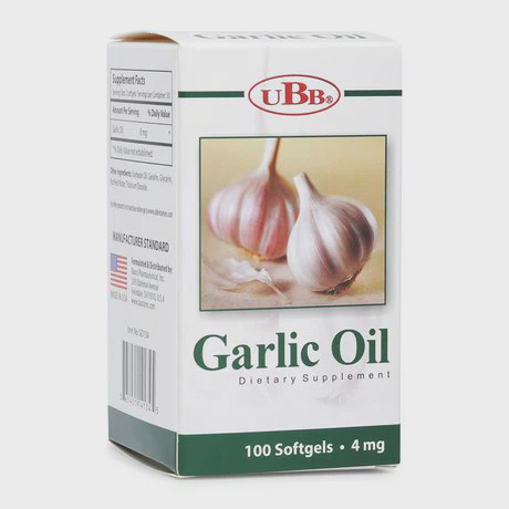 Thực phẩm hỗ trợ tiêu hóa, tăng cường sức đề kháng, giảm Cholesterol trong máu UBB Garlic Oil (100 viên/chai)