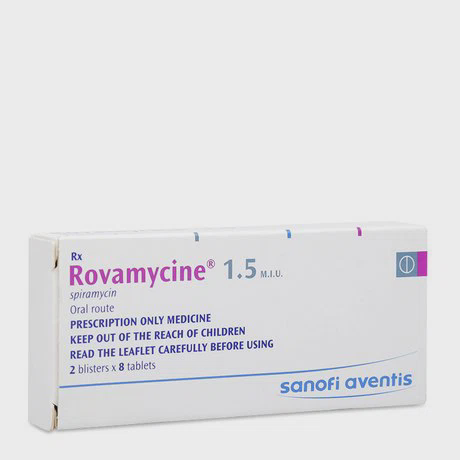 Rovamycine 1.5M.IU (2 vỉ x 8 viên/hộp)