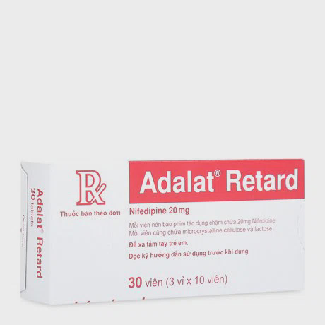 Adalat Retard 20mg (Hộp 3 vỉ x 10 viên)