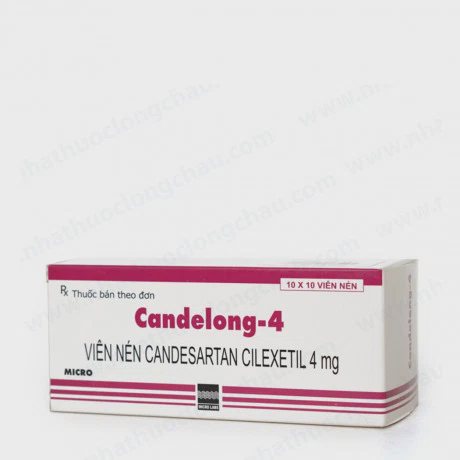 Candelong 4mg (Hộp 10 vỉ x 10 viên)