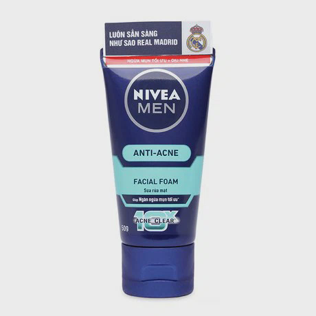 Sữa rửa mặt ngăn ngừa mụn Nivea Men Anti-Acne (50g)