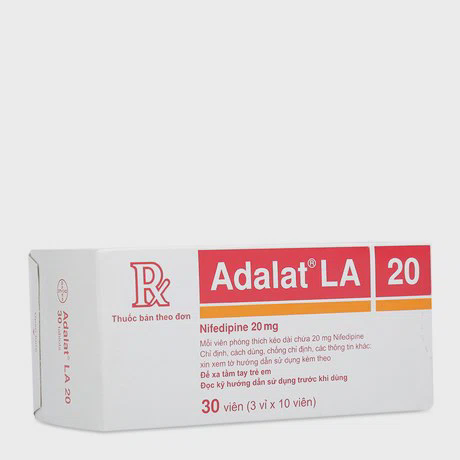 Adalat LA 20mg (Hộp 3 vỉ x 10 viên)