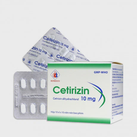 Cetirizine 10mg (10 vỉ x 10 viên)