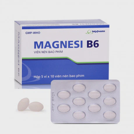 Magnesi - B6 Imexpharm (Hộp 5 vỉ x 10 viên)