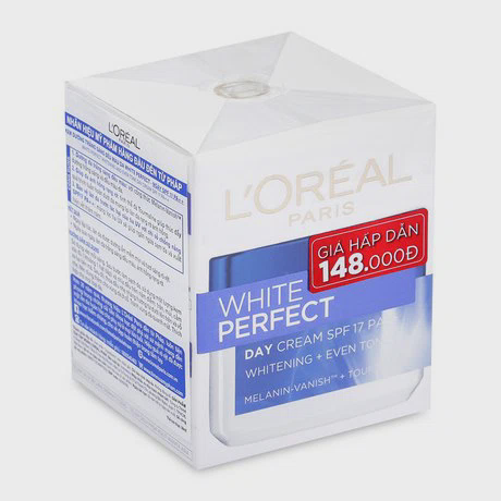 Kem dưỡng trắng sáng đều màu da ban ngày L'Oréal White Perfect SPF17 PA++ (50ml)