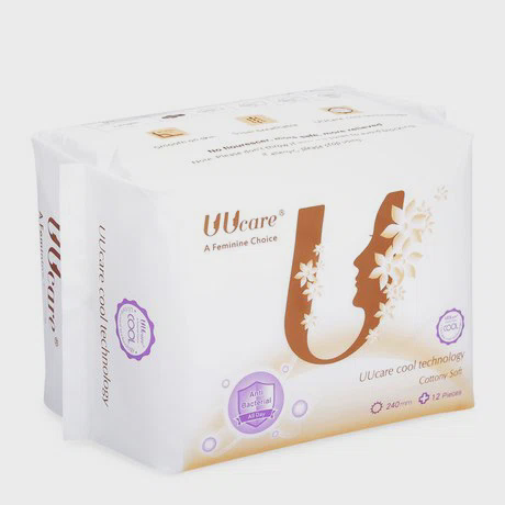 Băng vệ sinh kháng khuẩn ban ngày UUcare Cool Tech (12 miếng/gói)