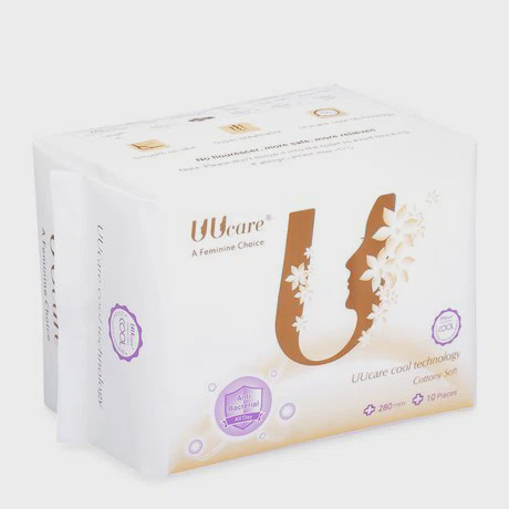 Băng vệ sinh kháng khuẩn ban đêm UUcare Cool Tech (10 miếng/gói)