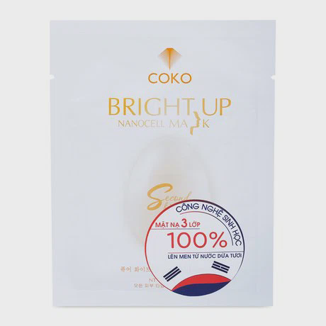 Mặt nạ dưỡng trắng da 3 lớp Coko Nanocell Brightup (23g)