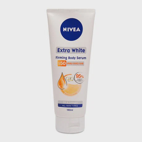 Serum dưỡng thể trắng da Extra White Firming Body Serum Nivea SPF50 (180ml)