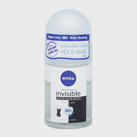 Lăn ngăn mùi Nivea Invisible For Black & White (25ml)