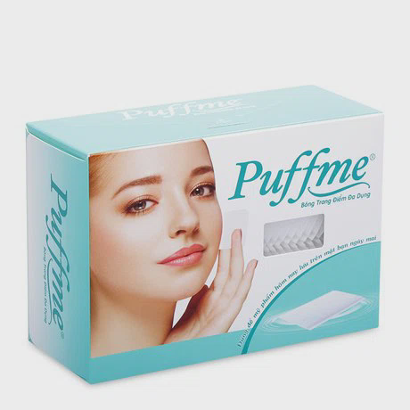 Bông trang điểm đa dụng Puffme (80 miếng/hộp)