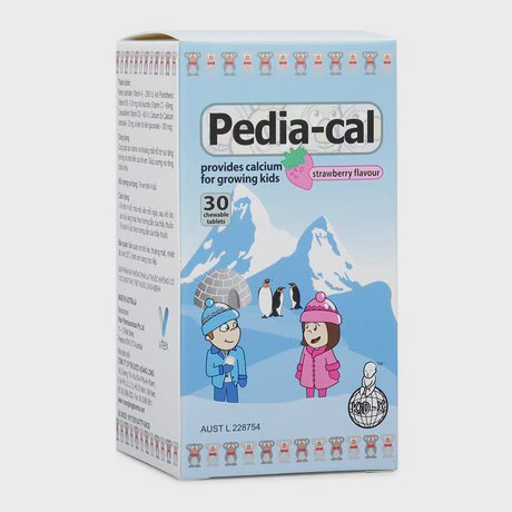 Thực phẩm chức năng cung cấp vitamin, khoáng chất cho trẻ em Pedia-Cal (30 viên/hộp)