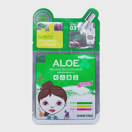Mặt nạ dưỡng da 3 bước Shinetree chiết xuất nha đam 25ml