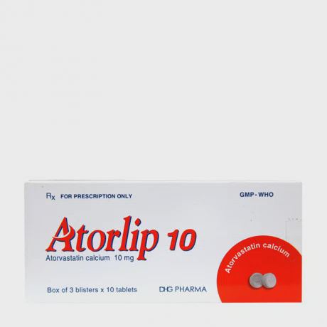 Atorlip 10mg (3 Vi X 10 Vien)