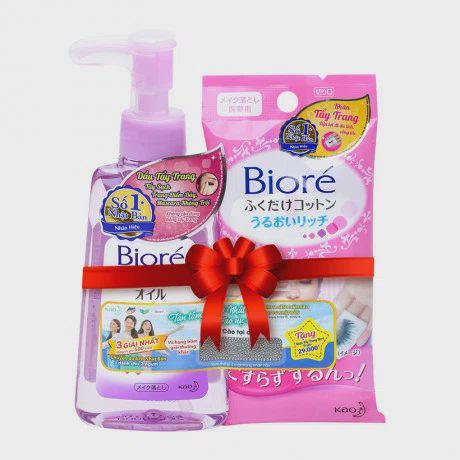 Dầu tẩy trang Bioré (150ml) + Tặng kèm gói khăn tẩy trang Bioré (10 miếng/gói)